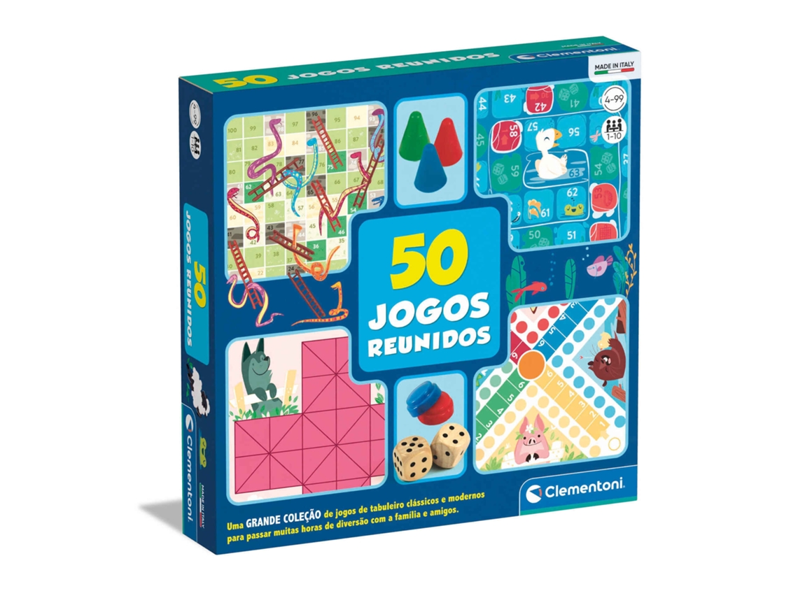 Party Games CLEMENTONI 50 Jogos Reunidos (Idade Mínima: 4 anos)