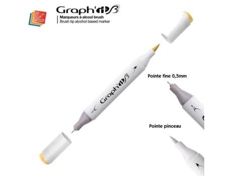 Marcador de álcool GraphIT Brush Marker da GraphIT - Cartela de cores Graphit 1250 - Hone