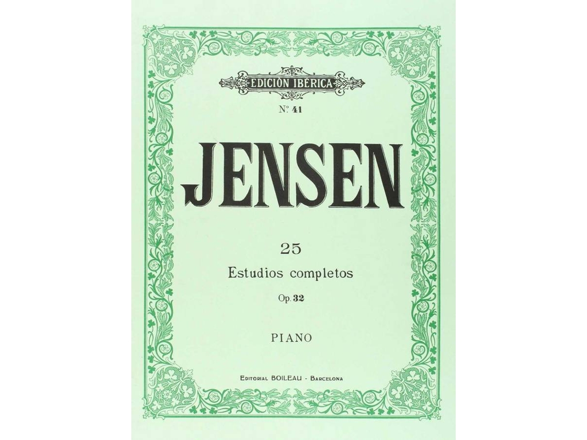 Livro 25 Estudios Op.32 de Adolfo Jensen (Espanhol)