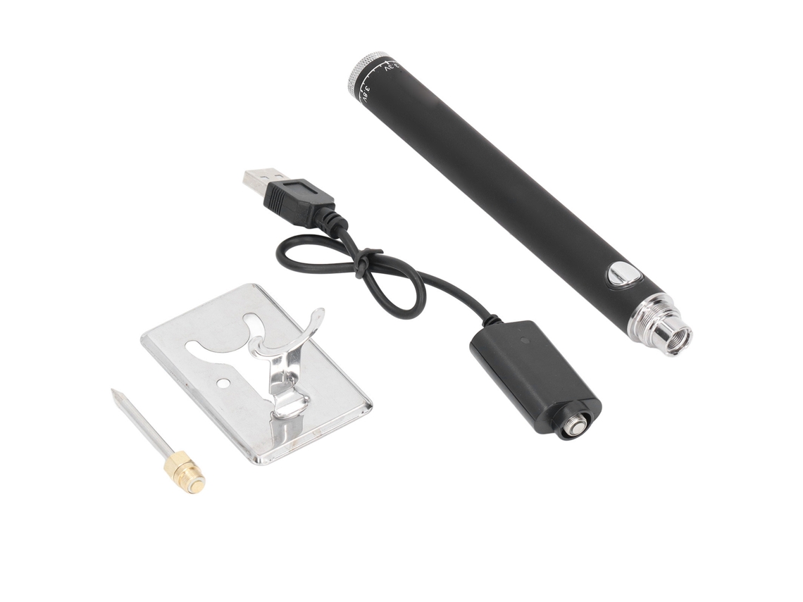 Ferro De Solda Recarregável Sem Fio, Ferramenta De Soldagem Portátil Com Caneta, Kit De Solda Digital Para Reparos Diy, Preto Brilvibera