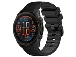 Bracelete para Garmin Silicone e Nylon Híbrido com Couro XIAOMOYU (26mm)