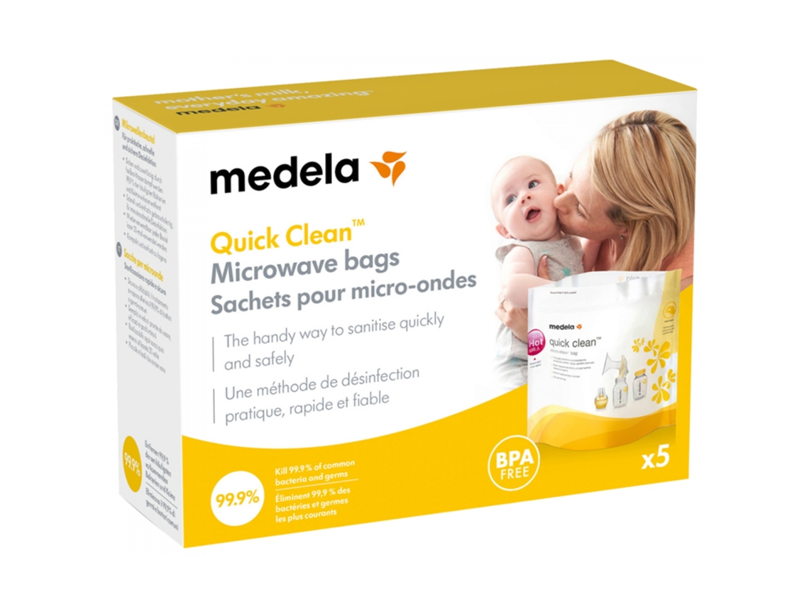 Limpeza Rápida 5 Sachês de Microondas MEDELA