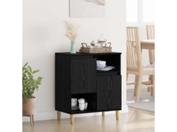 Vidaxl Buffet Carvalho Preto 35 X 60 X 70 Cm Derivados De Madeira