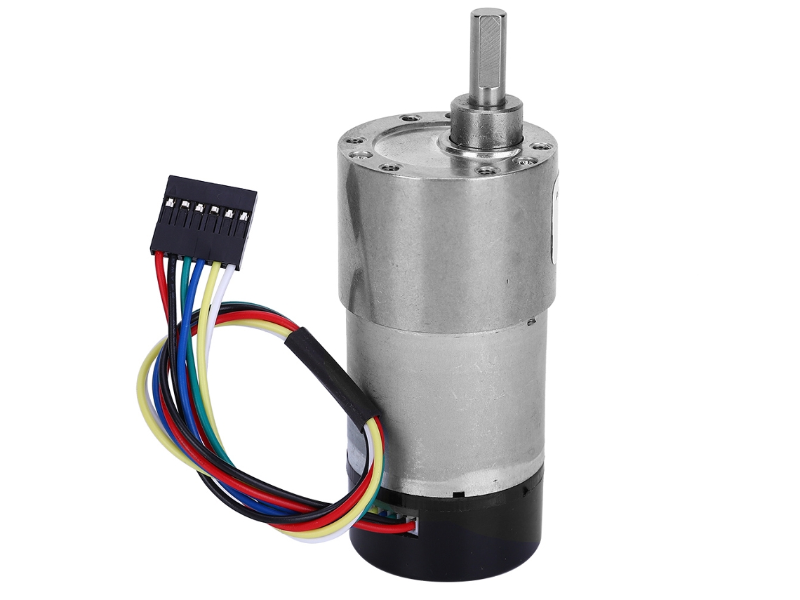 Motor De Cc De Alta Velocidad Jgb37-3530gb 24v Mini Motor Reductor Con Codificador Y Cubierta