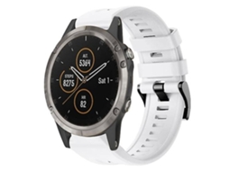 Lurelia Pulseira De Relógio Garmin Fenix 5 Em Silicone Branco
