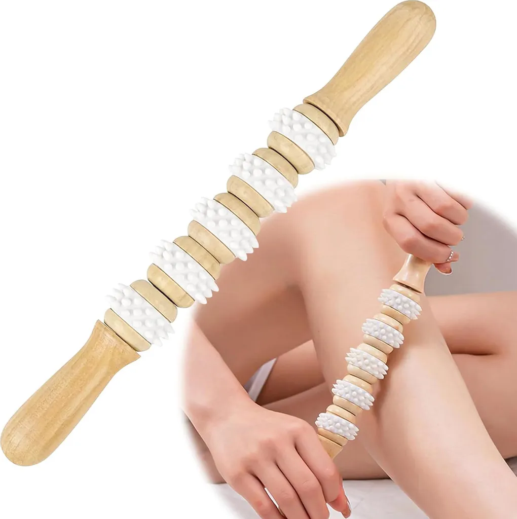 Bastão De Massagem Com Bolas Para Ioga E Relaxamento Muscular