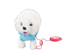 Laxiscreed Peluche Interativo Para Cão Com Coleira, Controle Remoto, Sente, Canta E Dá Passeio Em Azul