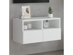 Vidaxl Móvel De Parede P/ Tv 60x30x30 Cm Derivados De Madeira Branco