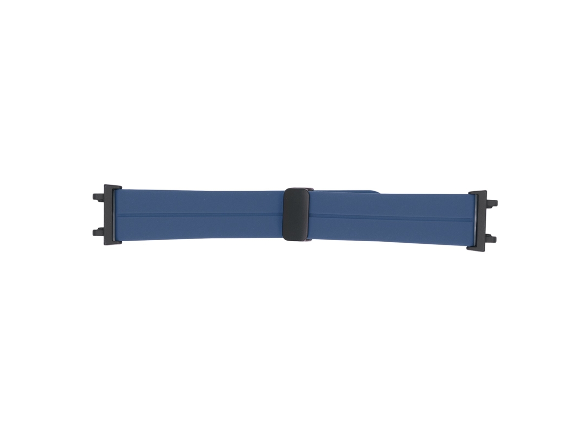Cinturão de Relógio de Silicone com Fivela Magnética para Fenix 7s/6s/5s em Azul