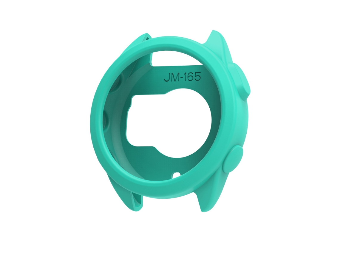 Capa Protetora Flexível Em Silicone Para Smartwatch Garmin Forerunner 165 Ciano Hexinyigjly