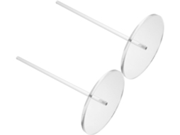 Suporte Para Papel Toalha De Chão, Conjunto De 2 Peças, Com Base Redonda Em Acrílico, Ideal Para Cozinha E Casa
