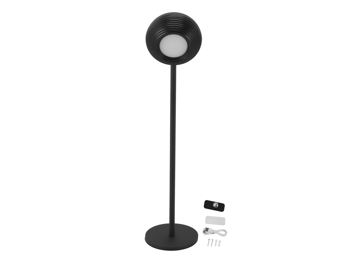 Bj-lâmpada De Escritório Sem Fio Led Giratória 360° Magnética Tática Regulável Recarregável Usb Para Lar Preta