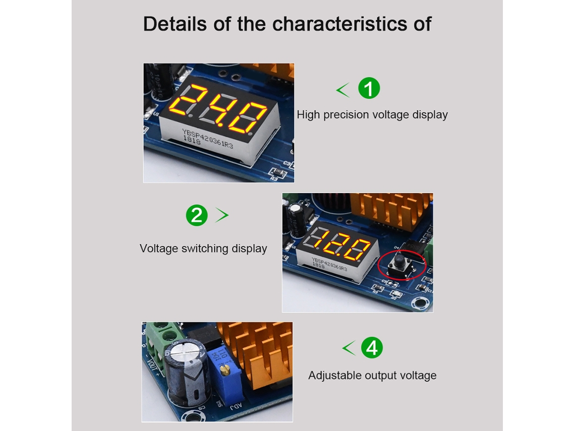 Módulo Boost Digital 100w Regulador De Tensão 5a