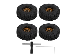 Rodas Pequenas Laxiscreed 1.0 Polegadas Para Carro De Escalada 1/18 E 1/24 Em Ouro