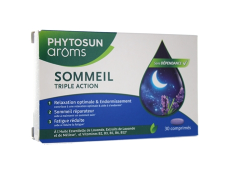 Tripla Ação Sono 30 Comprimidos PHYTOSUN ARÔMS