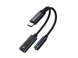 Adaptador Áudio Type c para 3.5mm 2 em 1 LAXISCREED