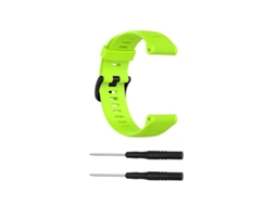 Bracelete Garmin Forerunner 935 Listras Silicone Verde Claro XIAOMOYU