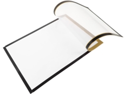 Porta Retratos Magnético Autoadesivo 35x25 Feito Material Resistente Acabamento Dourado Brilhante Versátil GOKOCO