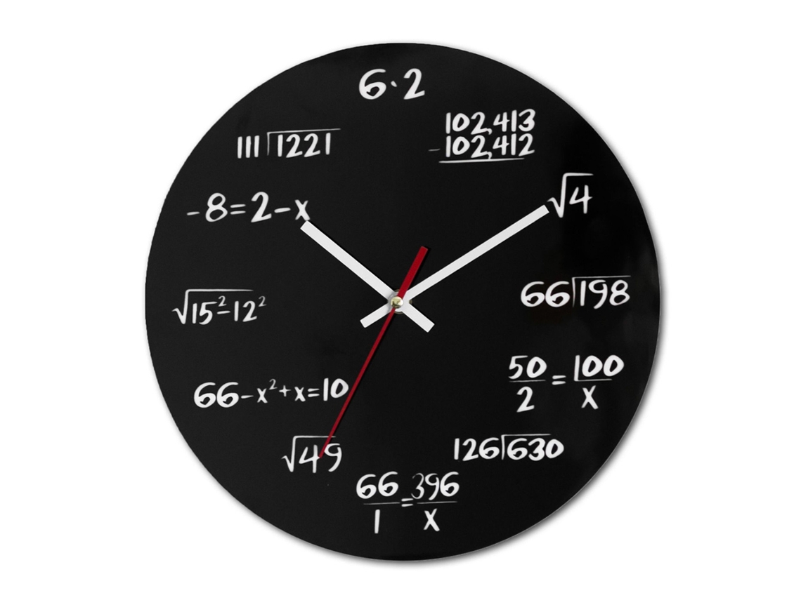 Relógio de Parede de Matemática Um Presente Exclusivo para Tachers/Estudantes/Engenheiros e Estudantes de Pós-Graduação.