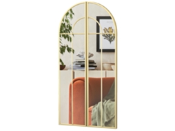Espelho de Parede Dourado Arco 2 Peças (30x120 Cm, Reflexos Claros)