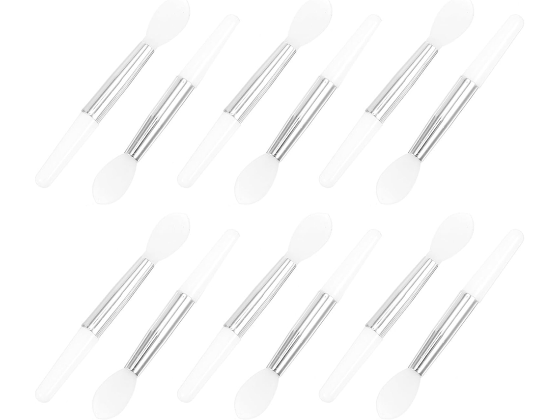 Conjunto De 12 Pincéis Labiais De Silicone Reutilizáveis Para Aplicação Precisa.