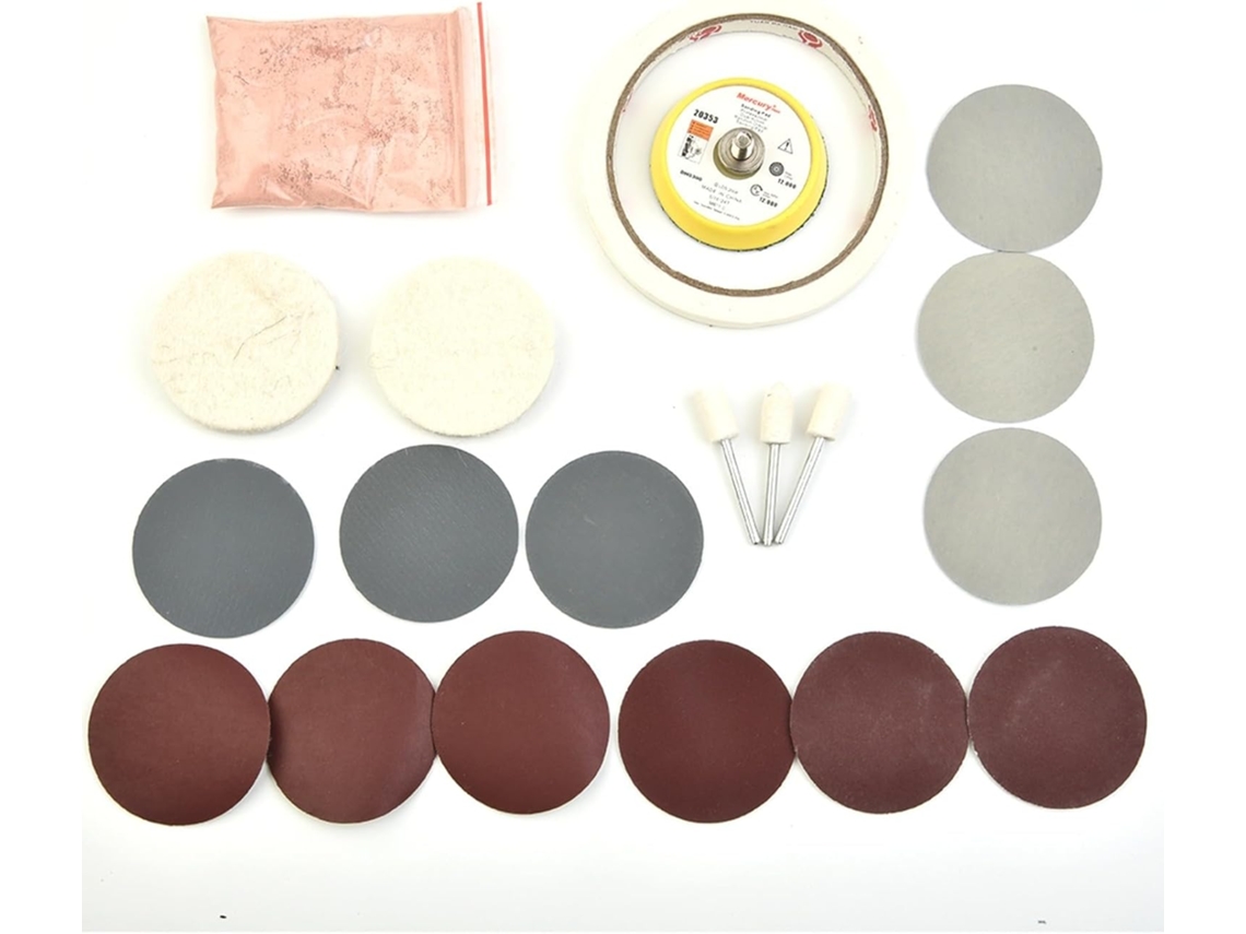Kit De Remoção Riscos Em Vidro Com Óxido Cério, Conjunto 20 Peças