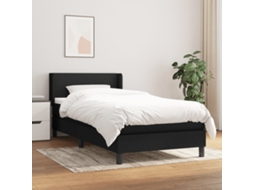 Box Spring Bed, Box Spring Beds Vidaxl Preto Tecido (90 X 200 Cm)