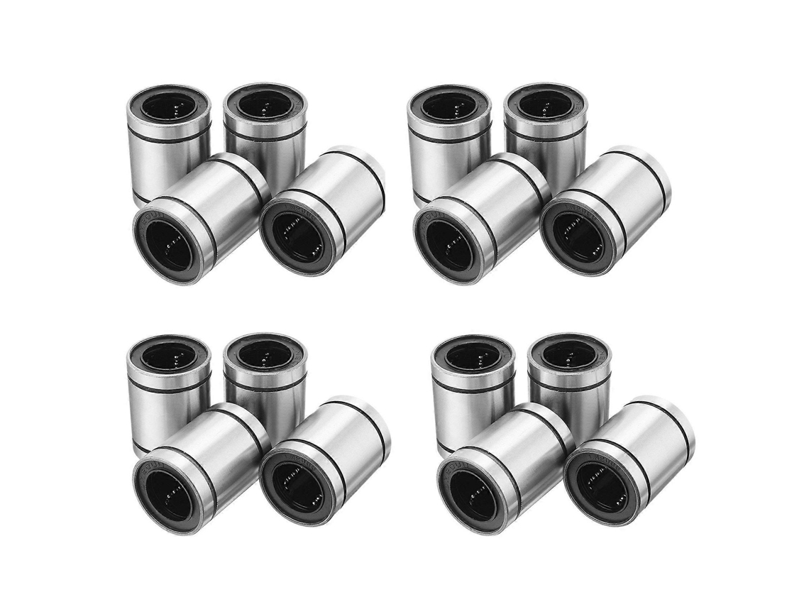 16 Pcs Lm20uu 20x32x42mm Double Side Rubber Seal Linear Motion Ball Bearing Bushing