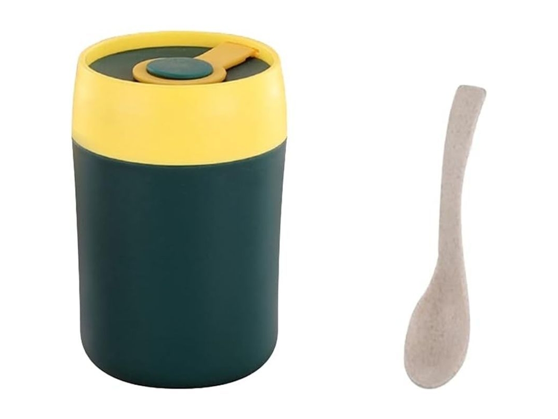 Caixa de alimentos de aço inox portátil com isolamento a vácuo, com tampa Marca