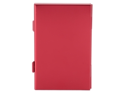 Estojo Cartões Switch LAXISCREED Alumínio 6 Slot Vermelho