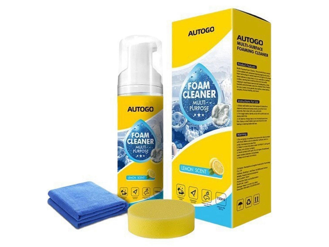 150ml Spray De Espuma Multiusos Para Limpeza De Bancos De Carro, Carpete E Interior Com Esponja E Toalha