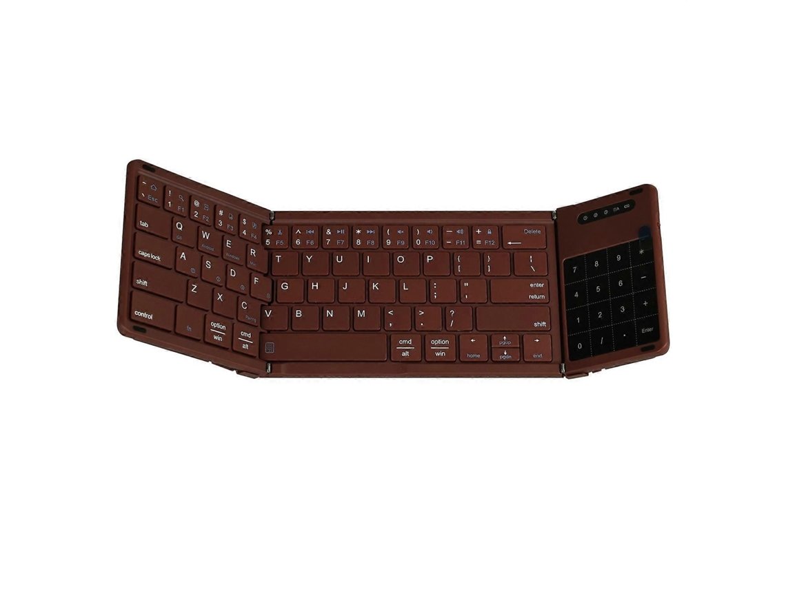 Mini Teclado Bluetooth TAISHENGDA, em alumínio, compatível com Bluetooth