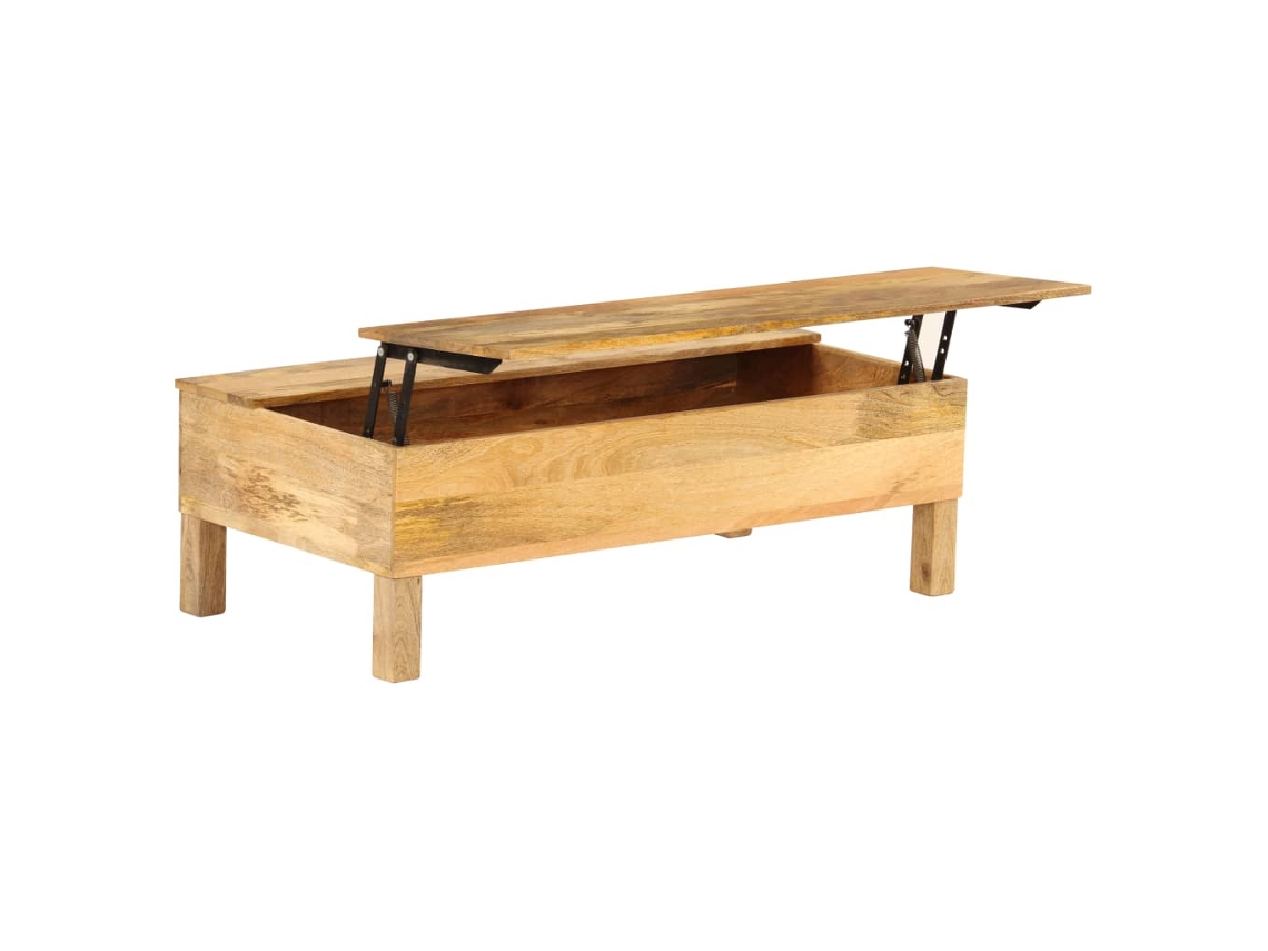 Vidaxl Mesa De Centro Madeira De Mangueira Maciça 110x55x35 Cm