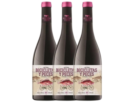 Vinho FAMILY OWNED Family Owned Bicicletas Y Peces Syrah Vi De La Terra De Mallorca Joven (0.75 L - 3 unidades)
