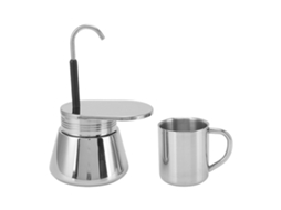 Cafeteira Moka LAXISCREED com Canudo para Camping