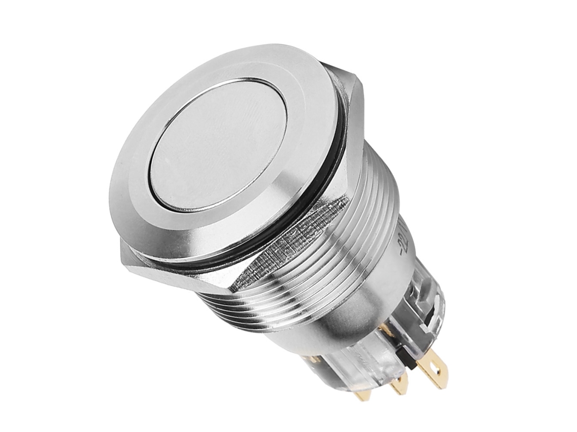 Interruptor de Botão 22mm com Reset Automático