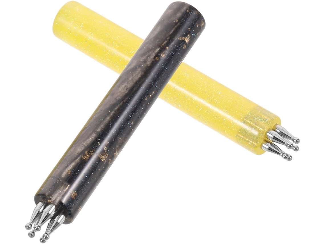 Conjunto De 2 Canetas Para Unhas Com Estampa Floral, Ferramentas Artísticas Para Manicure, Marcadores.
