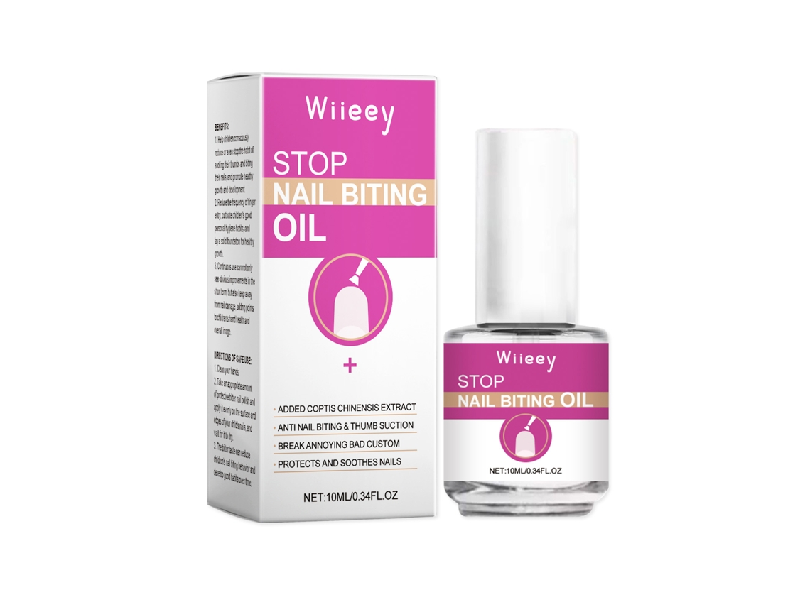Esmalte de Unhas Amargo Infantil Wiieey para Prevenir Mordiscos e Chupar Dedo