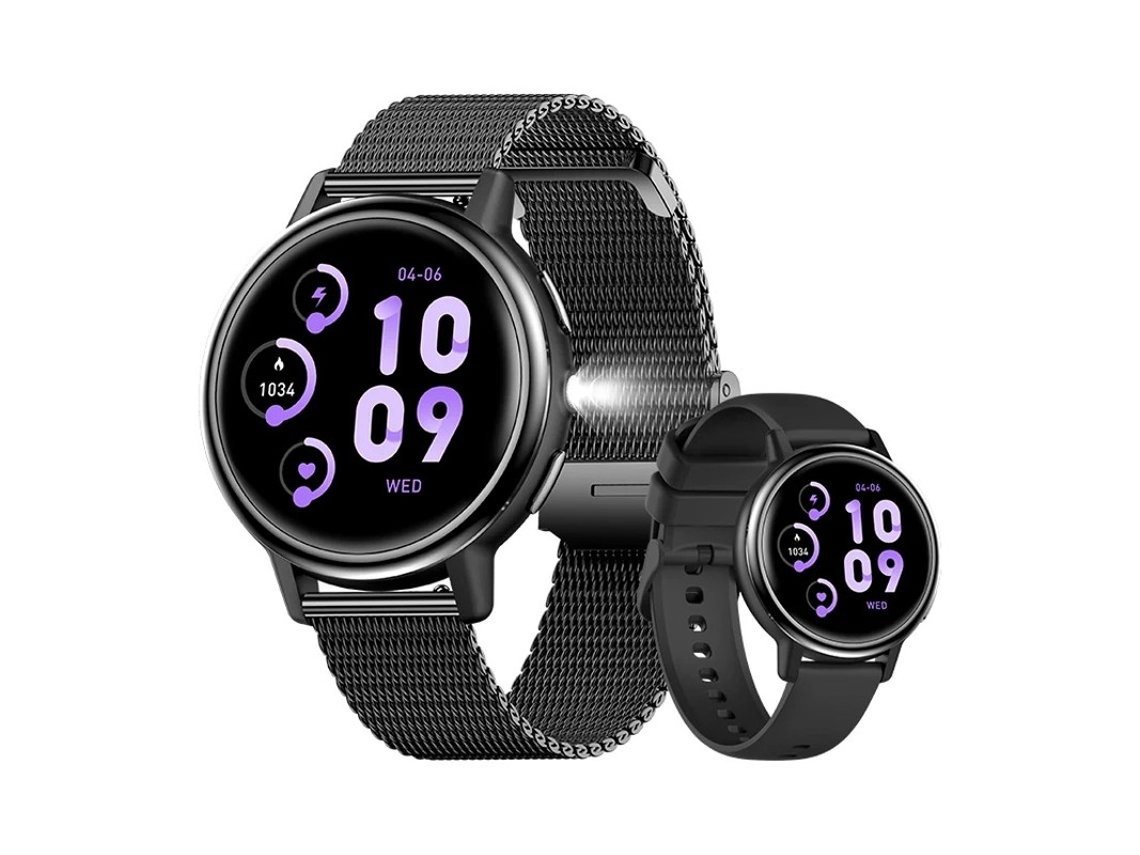 Ak88 Smartwatch Feminino, Monitoramento de Saúde e Chamadas Bluetooth Bestvite (preto)