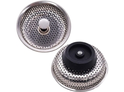 Conjunto De 2 Filtros De Aço Inoxidável Para Pias, 85 Mm De Diâmetro