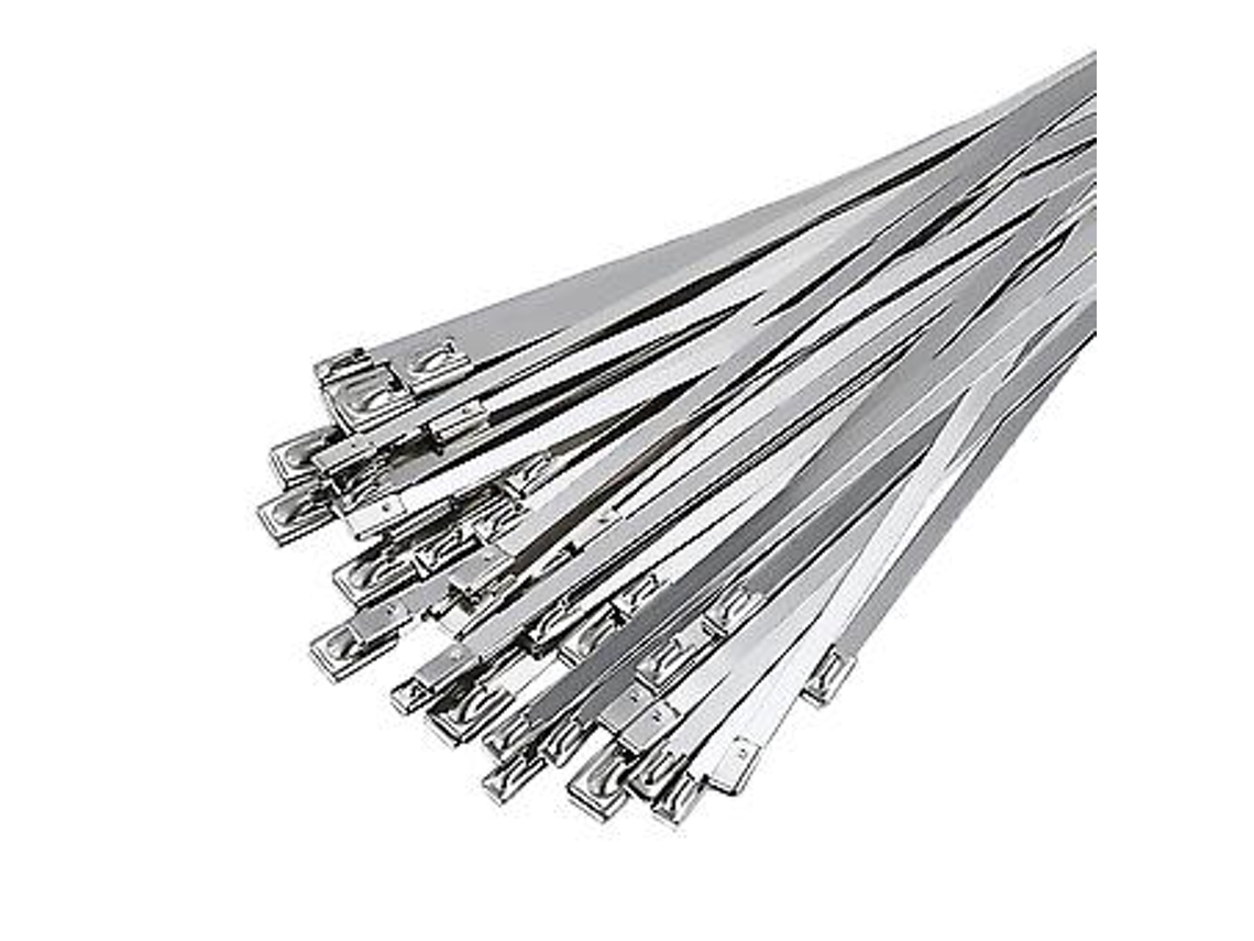 50 Abraçadeiras De Aço Inoxidável, 300 Mm 4,6 Mm, Abraçadeiras De Aço Inoxidável Para Enrolamento De Escapamento, Cabos Agrupados, Manutenção