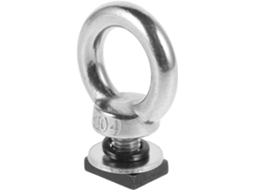 Suporte Para Bagagem Em Aço Inoxidável M8, Com 1 Parafuso De Olhal E Anéis De Amarração Em Forma De T.