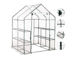 Vidaxl Estufa Com 8 Prateleiras 143x143x195 Cm