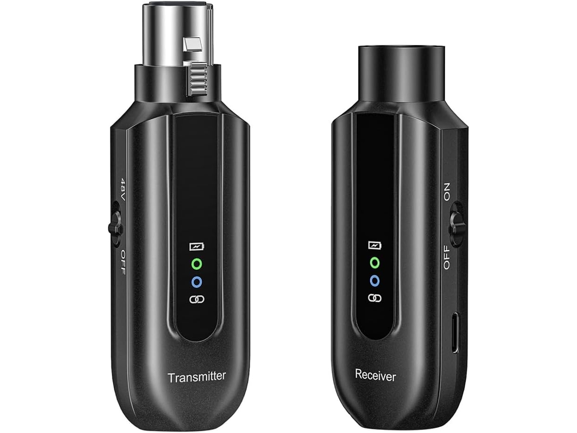 Conversor de Microfone Sem Transmissor e Receptor Xlr de 2,4 Ghz para Microfones Dinâmicos. SFUSHOS