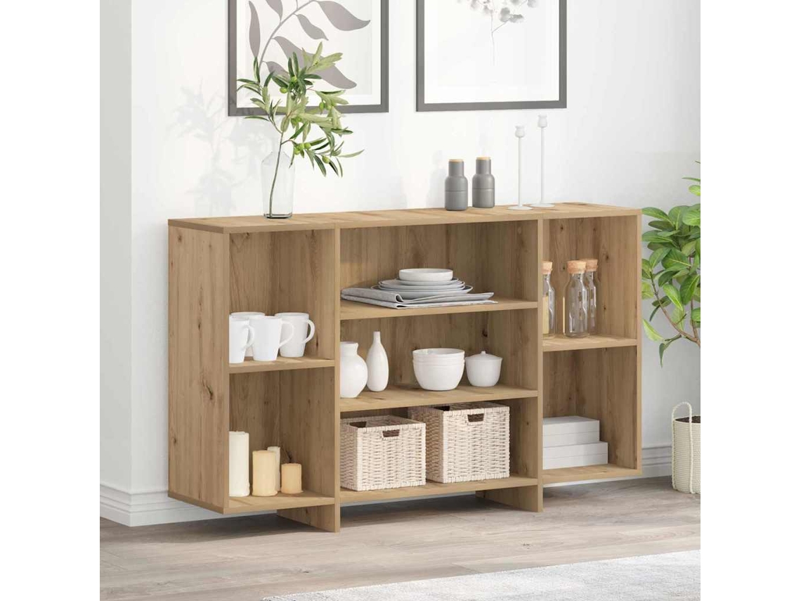 Vidaxl Buffet Carvalho Artesanal 120 X 30 X 75 Cm Derivados De Madeira
