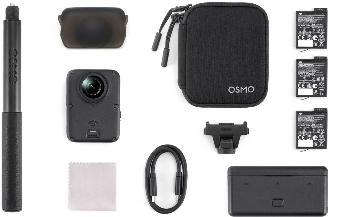 Action Cam DJI Osmo 360 II Adventure Combo (8K - Wi-Fi, Bluetooth e NFC)
