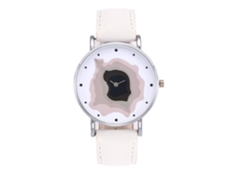 Reloj De Pareja Unisex Zhoulianfa Denim Correa Dial Redondo Cuarzo Blanco