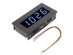 Tacômetro digital de frequência 4 led 0.56 polegadas 5 9999 rpm 8 15v com display azul