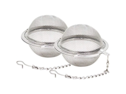 2 Infusores De Chá Em Malha Aço(aprox. 6 Cm)
