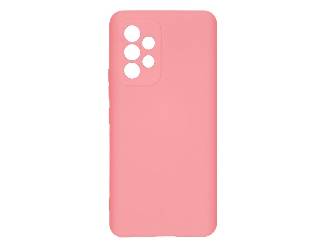 Capa Para Samsung Galaxy A53 5g Silicone Semi-rígida Soft-touch Fino Rosa